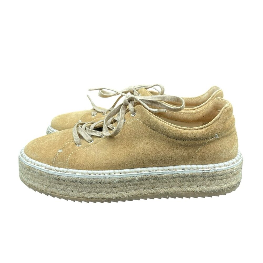 Rag & Bone Kent Platform Espadrille Suede Sneakers Dune Women's 41 US 11 - Picture 5 of 9